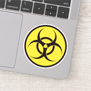 Biohazard symbol sticker