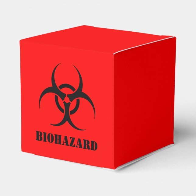 BIOHAZARD Symbol Warning Halloween Props Favor Boxes (Back Side)