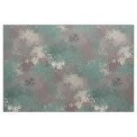 Biohazard Symbol Woodland Camo Fabric