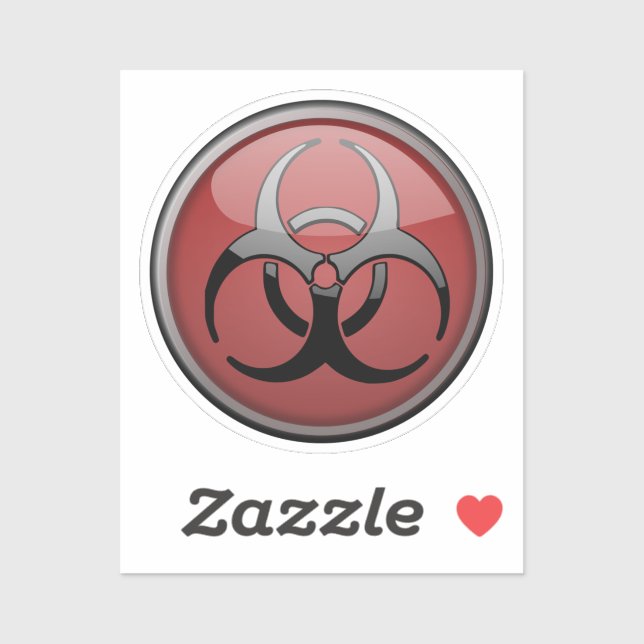 Biohazard Toxic Symbol Sticker (Sheet)