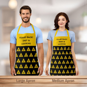 Biohazard Triangle Sign Pattern Apron