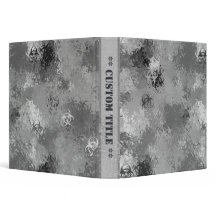 Biohazard Urban Camo Binder w/ Custom Title