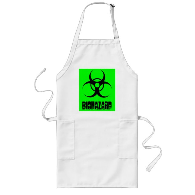 Biohazard w/ biohazard text Apron (Front)