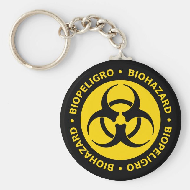 Biohazard Warning Keychain (Front)
