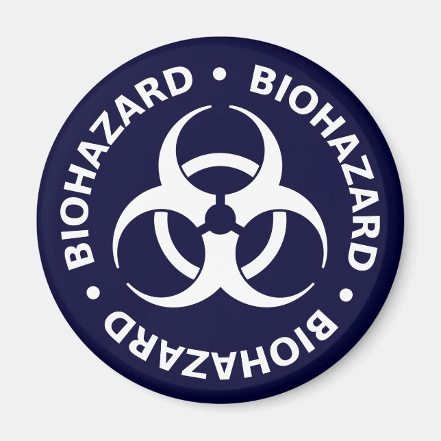 Biohazard Warning Magnet (Front)