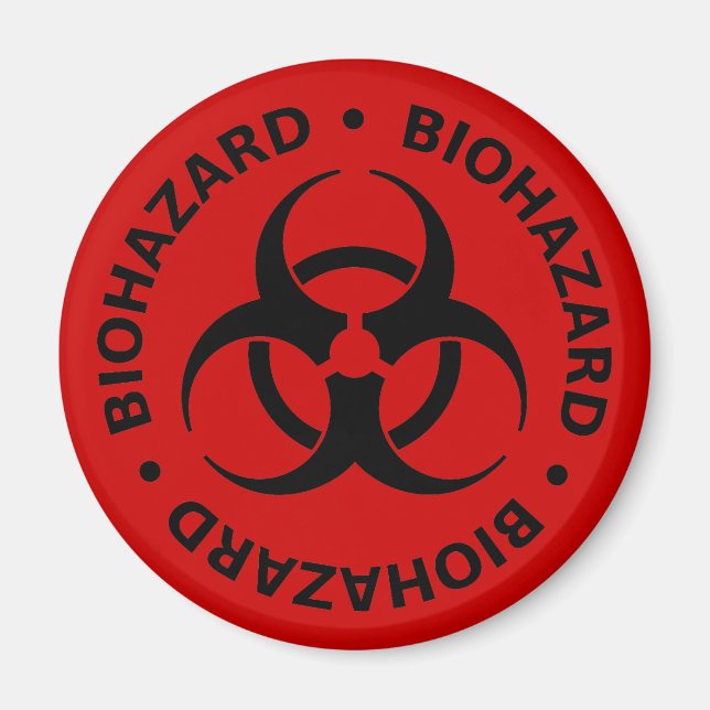 Biohazard Warning Magnet (Front)