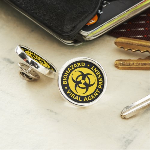 Biohazard Warning Pin