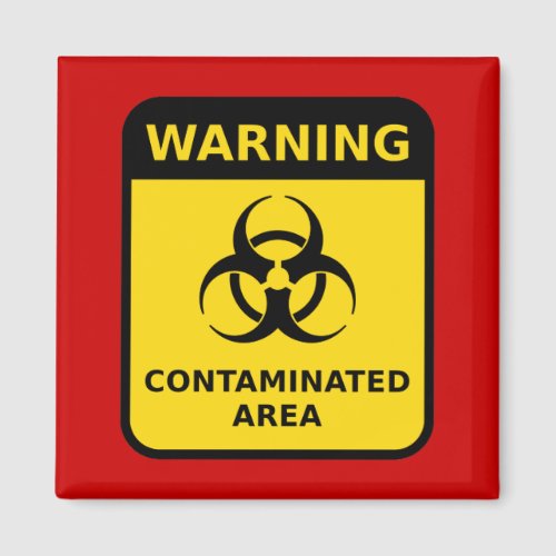 Biohazard Warning Sign Magnet