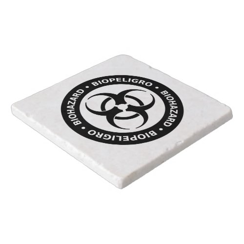 Biohazard Warning Sign Trivet