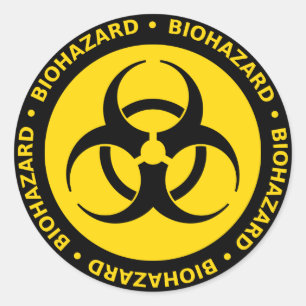 Biohazard Warning Sticker