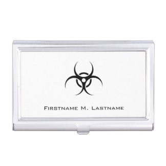 Biohazard Warning Symbol Business Card Holder