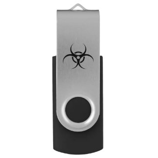 Biohazard Warning Symbol Flash Drive