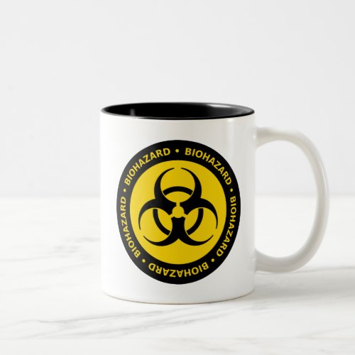 Biohazard Warning Two_Tone Coffee Mug