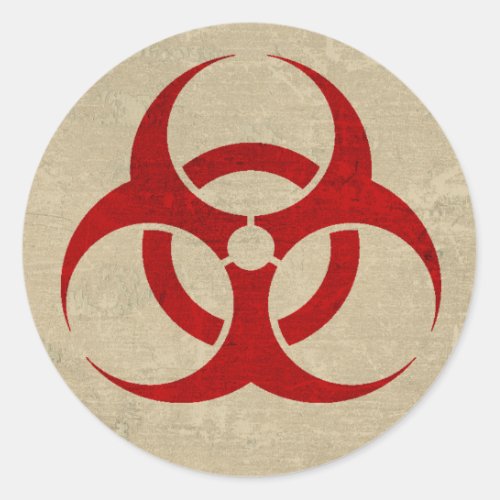 Biohazard  Zombie Sticker