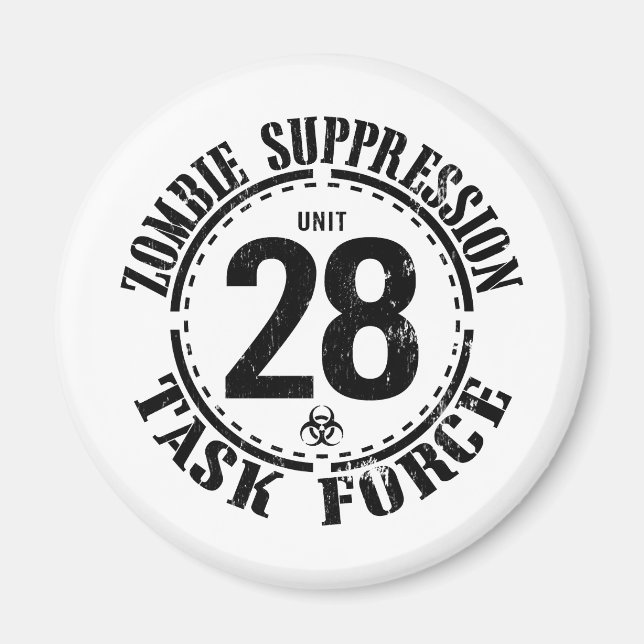 Biohazard Zombie Task Force Magnet (Front)