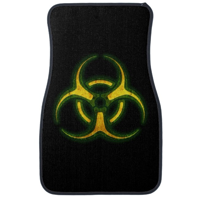 Biohazard Zombie Warning Car Mat (Front)