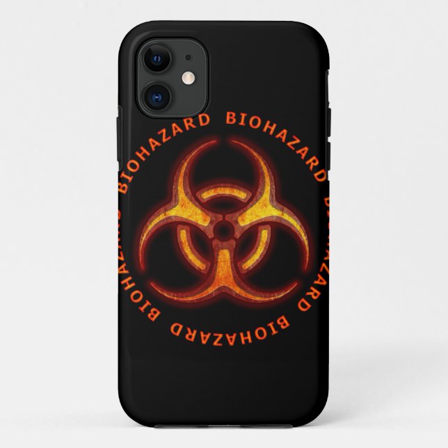 Biohazard Zombie Warning Case-Mate iPhone Case (Back)