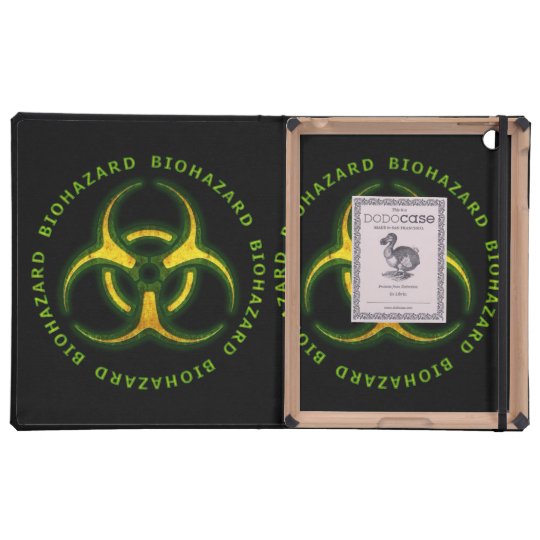 Biohazard Zombie Warning iPad Covers