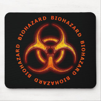 Biohazard Zombie Warning Mouse Pad