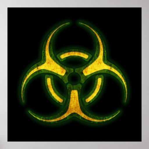 Biohazard Zombie Warning Poster | Zazzle