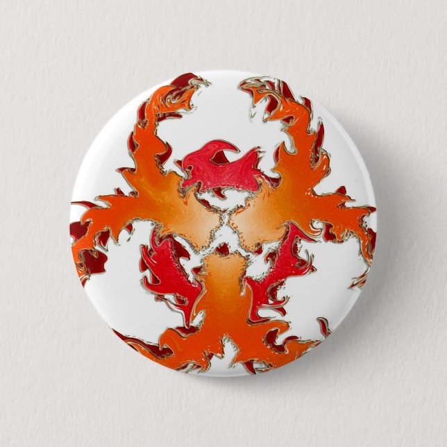 Biohazzard_white Pinback Button (Front)