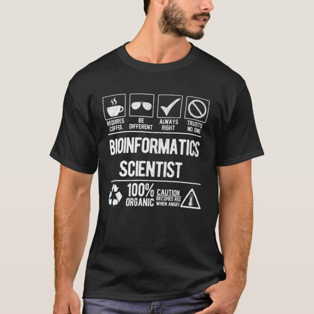 Bioinformatics Scientist Awesome job T-Shirt (Front)