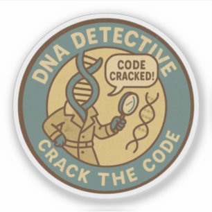 Bioinformatics Sleuth Cracking the DNA Code Sticker