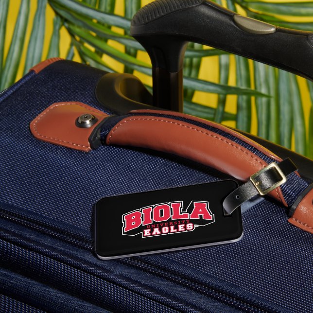 Biola University Eagles Luggage Tag (Front Insitu 3)