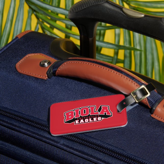 Biola University Eagles Luggage Tag (Front Insitu 3)