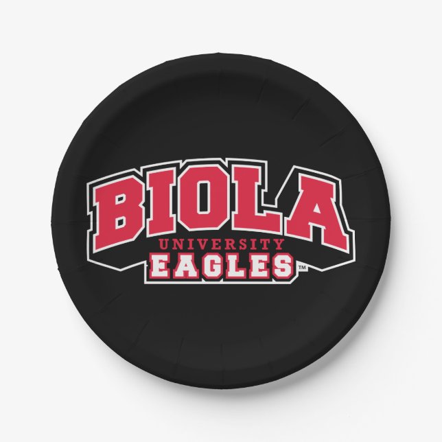 Biola University Eagles Paper Plates (Front)