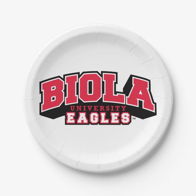 Biola University Eagles Paper Plates (Front)
