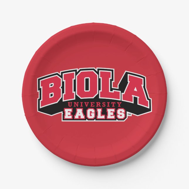 Biola University Eagles Paper Plates (Front)