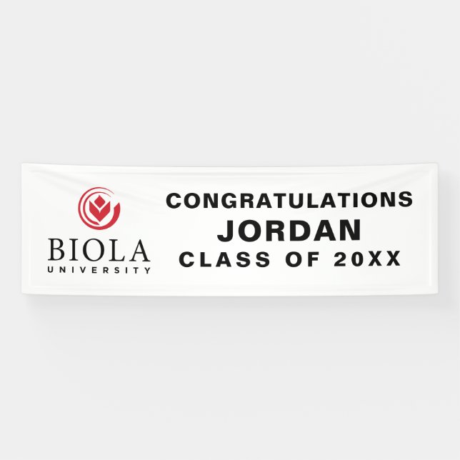 Biola University Graduation Banner (Horizontal)