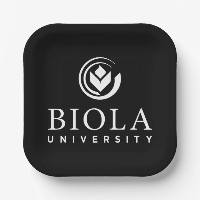 Biola University Logo Paper Plates (Front)
