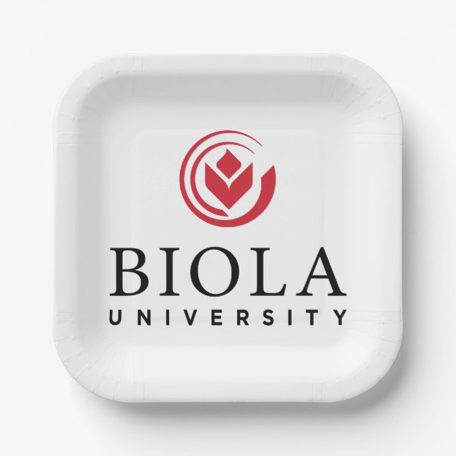 Biola University Logo Paper Plates (Front)