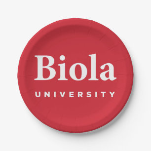 Biola University Signature Paper Plates