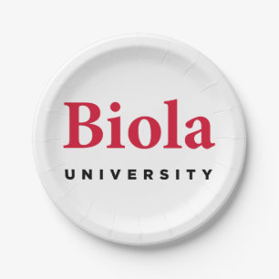 Biola University Signature Paper Plates
