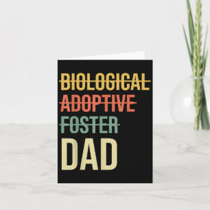 Biological Adoptive Foster Dad Fathers Day Adoptio Card