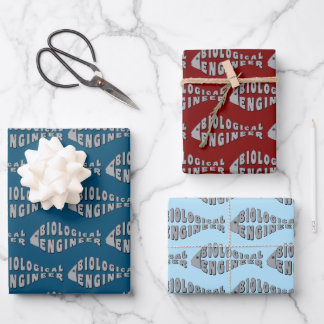 Biological Engineer Gray Fish Wrapping Paper Sheets