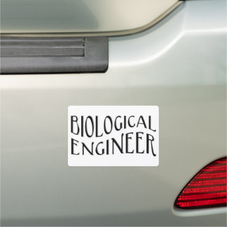 Biological Engineer Text Car Magnet