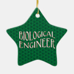 Biological Engineer Text Ceramic Ornament