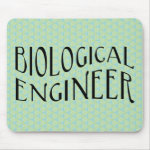 Biological Engineer Text Mouse Pad