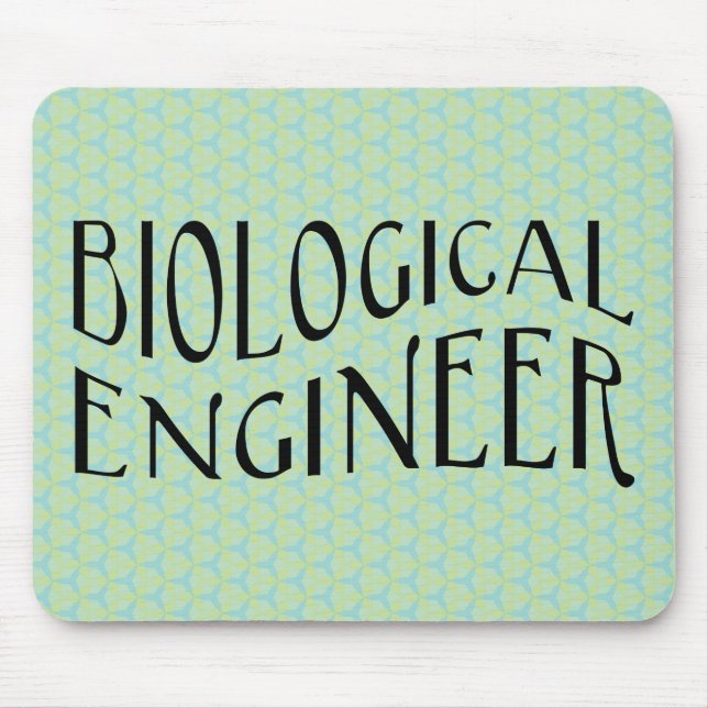 Biological Engineer Text Mouse Pad (Front)