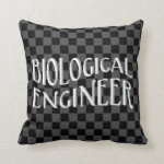 Biological Engineer Text Throw Pillow