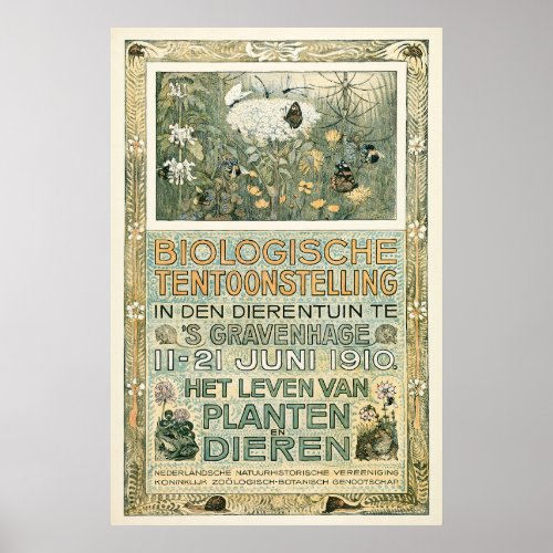 Biological Exhibition Poster Dutch Van Hoytema Poster