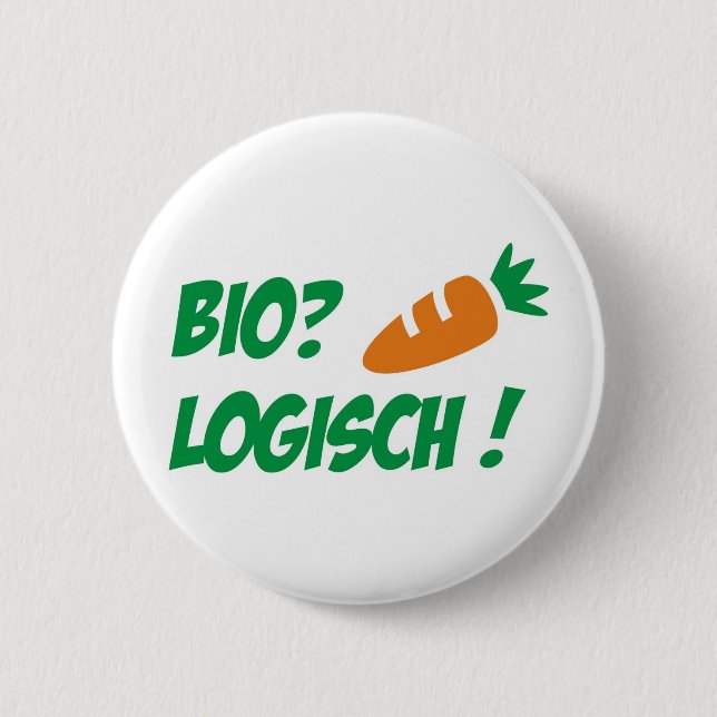 Biologisch Pinback Button (Front)