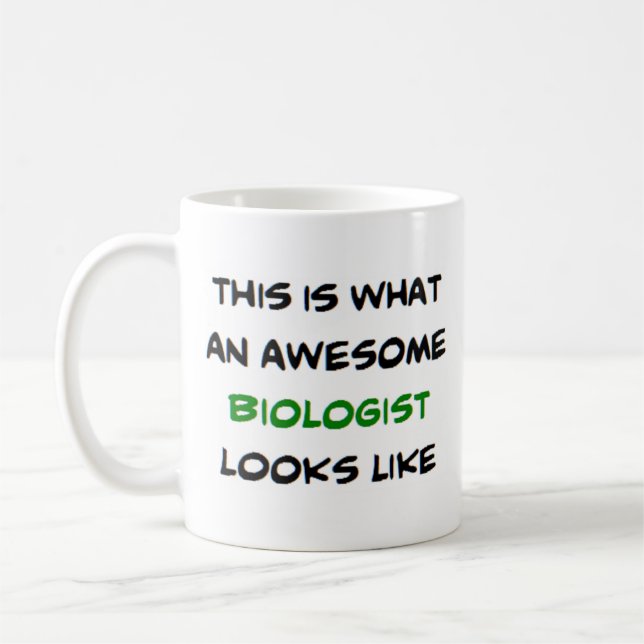 biologist, awesome coffee mug (Left)