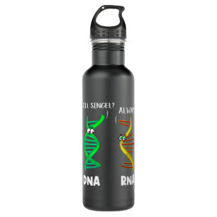 Biologist Botanist Science Nature Funny DNA RNA Stainless Steel Water Bottle