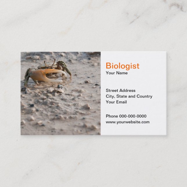 Biologist Business Card (Front)