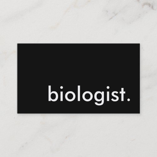 biologist. business card templates